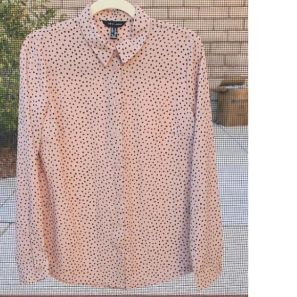 New Look Polka Dot Shirt size 8 US - Picture 1 of 4